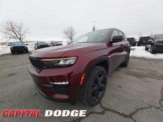This Jeep Grand Cherokee boasts a Regular Unleaded V-6 3.6 L engine powering this Automatic transmission. WHEELS: 20 X 8.0 GLOSS BLACK ALUMINUM, VELVET RED PEARL, TRANSMISSION: 8-SPEED AUTOMATIC (STD).*This Jeep Grand Cherokee Comes Equipped with These Options *QUICK ORDER PACKAGE 23E -inc: Engine: 3.6L Pentastar VVT V6 w/ESS, Transmission: 8-Speed Automatic, BLACK APPEARANCE PACKAGE -inc: Gloss Black Roof Rails, Tires: 265/50R20 A/S Performance, Wheels: 20 x 8.0 Gloss Black Aluminum, Gloss Black Exterior Accents , TIRES: 265/50R20 A/S PERFORMANCE, GLOBAL BLK W/GLOBAL BLK, CAPRI LEATHERETTE SEATS, FRONT PASSENGER INTERACTIVE DISPLAY, ENGINE: 3.6L PENTASTAR VVT V6 W/ESS (STD), COMMANDVIEW DUAL-PANE SUNROOF, 9 AMPLIFIED SPEAKERS W/SUBWOOFER -inc: 506 Watt Amplifier, Voice Activated Dual Zone Front Automatic Air Conditioning w/Front Infrared, Vinyl Door Trim Insert.* Why Buy From Us? *Thank you for choosing Capital Dodge as your preferred dealership. We have been helping customers and families here in Ottawa for over 60 years. From our old location on Carling Avenue to our Brand New Dealership here in Kanata, at the Palladium AutoPark. If youre looking for the best price, best selection and best service, please come on in to Capital Dodge and our Friendly Staff will be happy to help you with all of your Driving Needs. You Always Save More at Ottawas Favourite Chrysler Store* Stop By Today *A short visit to Capital Dodge Chrysler Jeep located at 2500 Palladium Dr Unit 1200, Kanata, ON K2V 1E2 can get you a tried-and-true Grand Cherokee today!