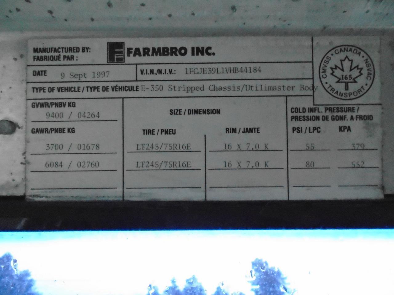 1997 Ford E350 STEP VAN 14 FT Photo