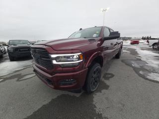New 2022 Ram 3500 Laramie Crew Cab 4x4 For Sale at Capital Dodge in Kanata, Ottawa, Ontario.  Delmonico Red Peal Coat, 6.7 Litre I6 Cummins High Output Turbo Diesel, 6 Speed Aisin Transmission, Heavy Duty SnowPlow Prep Group, 5th WSheel Gooseneck Towing Prep Group, Bed Utility Group, Night Edition, Laramie Level B Group, Power Sunroof, Centre Stop Lamp with Cargo Camera, Power Deployable Running Boards, 189 Litre Fuel Tank, Uconnect 5 Navigation, 21H Package, plus lots more!

Click Call or Come on in for a closer look.