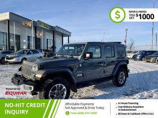 Used 2019 Jeep Wrangler Unlimited Sahara ONE TOUCH SKY TOP!! ONE OWNER!! NO ACCIDENTS!! BC UNIT. for sale in Saskatoon, SK