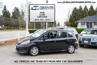 Used 2007 Honda Fit 5-SPEED Sport, Local, No Accidents, Black, Alloys, Power Grp for sale in Surrey, BC