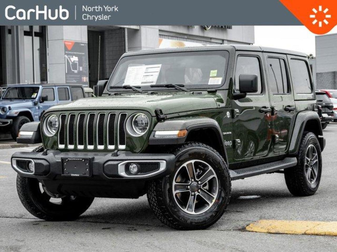New 2023 Jeep Wrangler Sahara 4 Door LEDs Heated Leather Body Color Freedom Top for sale in Thornhill, ON
