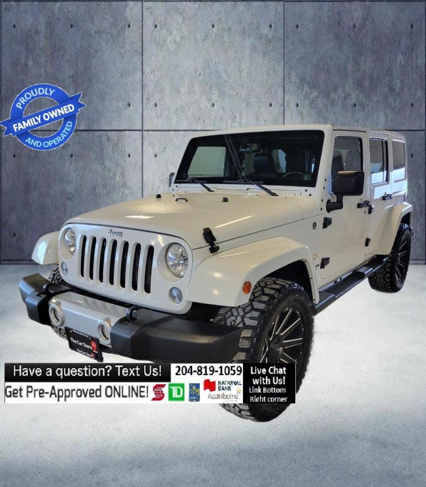 Used 2014 Jeep Wrangler Unlimited Sahara 6Spd Heated Leather Navi, comes W/ Soft Top for sale in Winnipeg, MB