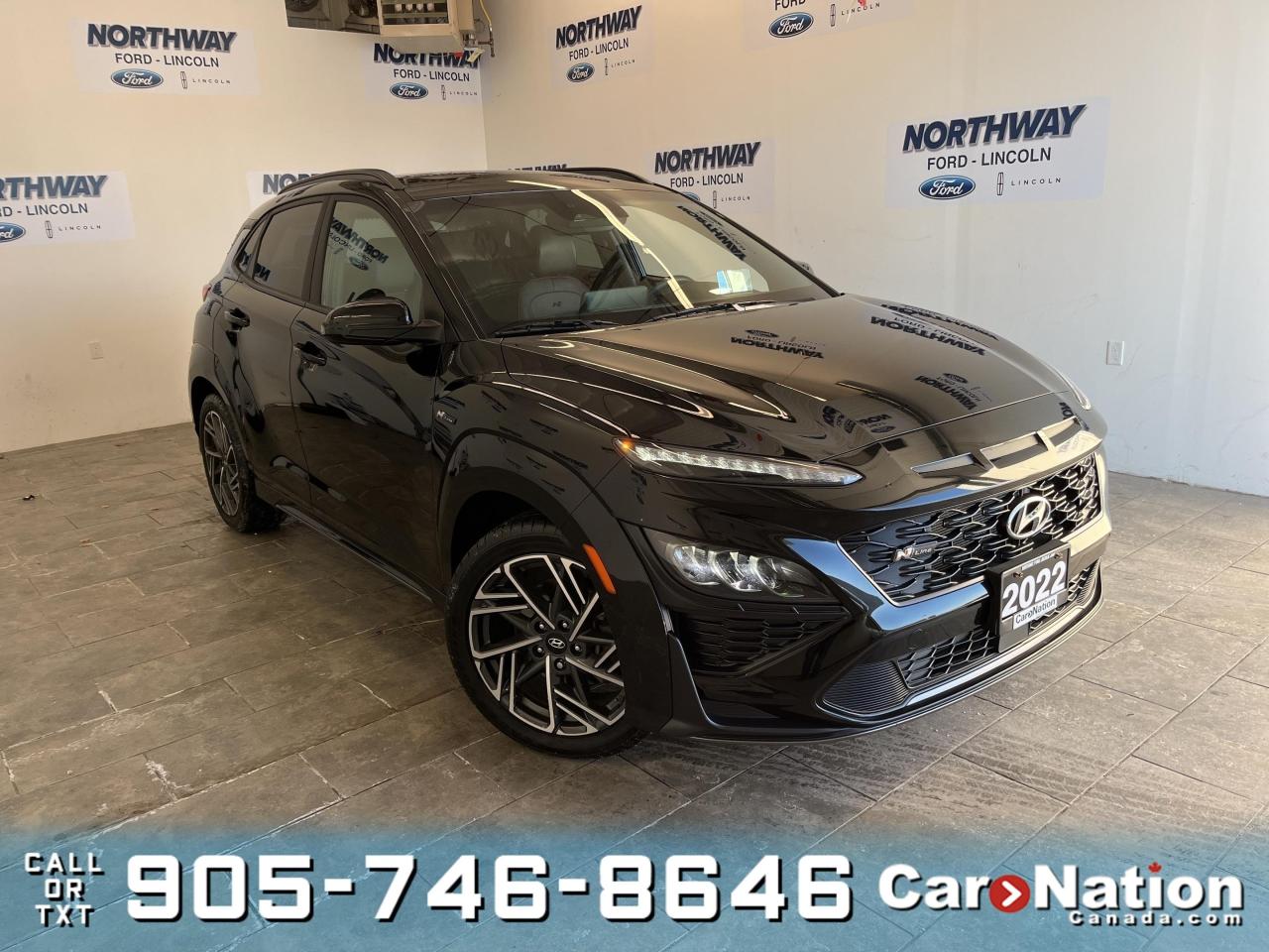 Used 2022 Hyundai KONA N LINE | ULTIMATE PKG | AWD | LEATHER | ROOF | NAV for sale in Brantford, ON