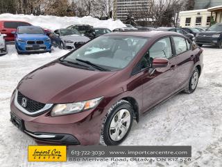 Used 2014 Honda Civic LX CLOTH  A/C  PWR WIND  HTD SEATS for sale in Ottawa, ON