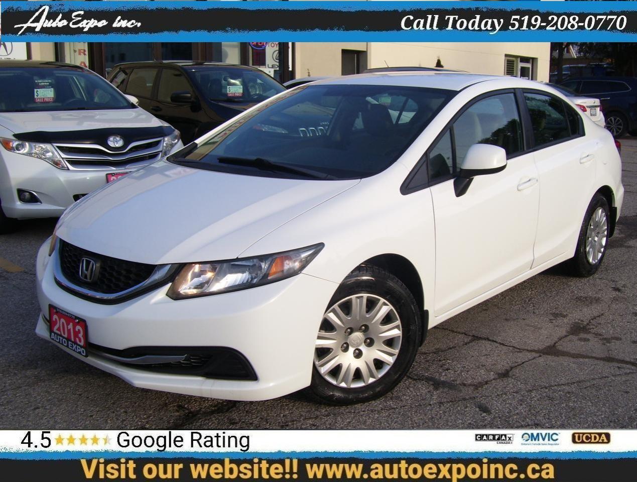 2013 Honda Civic LX,Auto, A/C,Bluetooth,Certified,Heated front Seat