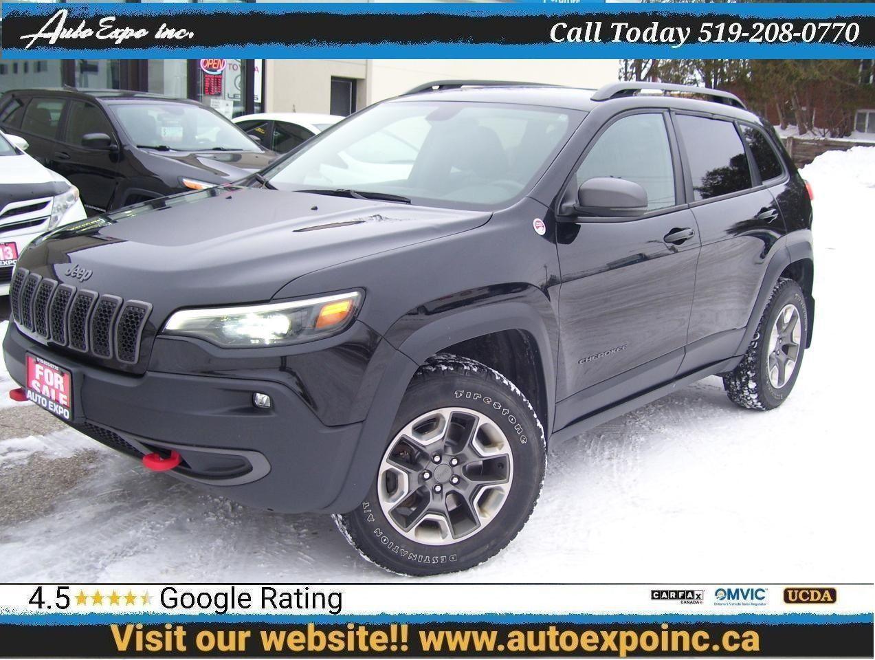 2019 Jeep Cherokee Trail HAWK,4X4,Leather,Fog Lights, Alloys,Tinted