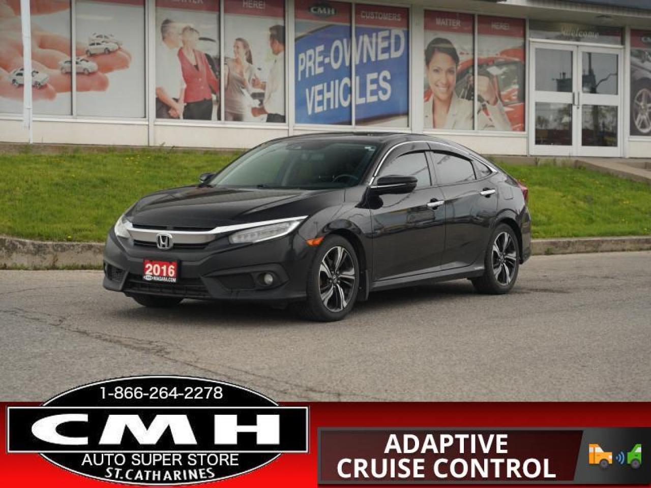2016 Honda Civic Sedan Touring  NAV ADAP-CC ROOF 17-AL