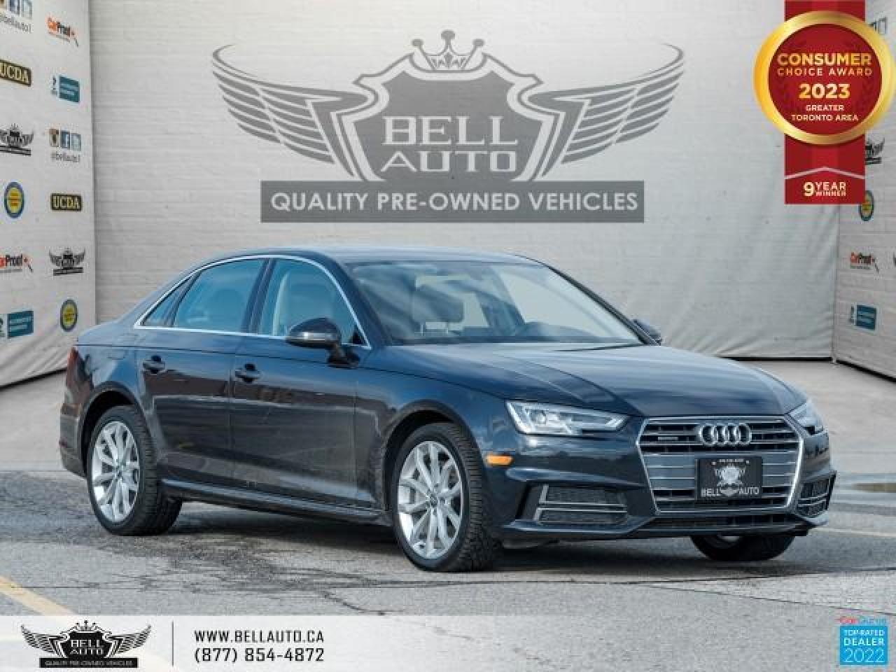 Used 2018 Audi A4 Sedan Progressiv Quattro, Navi, Sunroof, BackUpCam, B.Spot, NoAccidents for sale in Toronto, ON