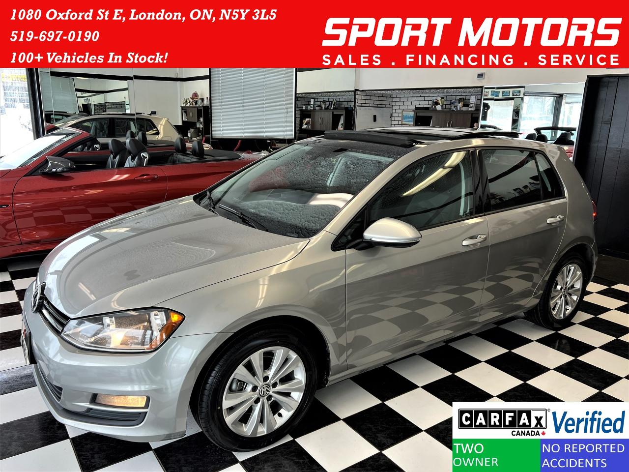 2017 Volkswagen Golf COMFORTLINE+Leather+Roof+New Tires+CLEAN Carfax - Photo #1