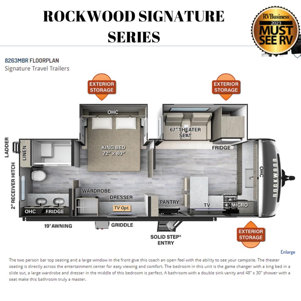 2023 Rockwood Signature 8263 ON ORDER SIGNATURE 8263