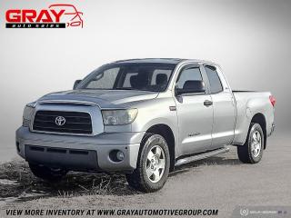 <p class=MsoNormal style=margin: 0cm; font-family: Calibri, sans-serif;>Very well maintained one-owner 2008 Toyota Tundra 4WD. Equipped with a 5.7L V8 engine that runs and drives very strong. Has been oil sprayed since new, brakes just done, and recent new set of Michelin tires. </p><p class=MsoNormal style=margin: 0cm; font-family: Calibri, sans-serif;> </p><p style=border: 0px solid #e5e7eb; box-sizing: border-box; --tw-translate-x: 0; --tw-translate-y: 0; --tw-rotate: 0; --tw-skew-x: 0; --tw-skew-y: 0; --tw-scale-x: 1; --tw-scale-y: 1; --tw-scroll-snap-strictness: proximity; --tw-ring-offset-width: 0px; --tw-ring-offset-color: #fff; --tw-ring-color: rgba(59,130,246,0.5); --tw-ring-offset-shadow: 0 0 #0000; --tw-ring-shadow: 0 0 #0000; --tw-shadow: 0 0 #0000; --tw-shadow-colored: 0 0 #0000; overflow-wrap: break-word; margin: 0px; caret-color: #6b7280; color: #6b7280; font-family: Inter, ui-sans-serif, system-ui, -apple-system, BlinkMacSystemFont, Segoe UI, Roboto, Helvetica Neue, Arial, Noto Sans, sans-serif, Apple Color Emoji, Segoe UI Emoji, Segoe UI Symbol, Noto Color Emoji; font-size: 14px;>Financing available at competitive rates.</p><p style=border: 0px solid #e5e7eb; box-sizing: border-box; --tw-translate-x: 0; --tw-translate-y: 0; --tw-rotate: 0; --tw-skew-x: 0; --tw-skew-y: 0; --tw-scale-x: 1; --tw-scale-y: 1; --tw-scroll-snap-strictness: proximity; --tw-ring-offset-width: 0px; --tw-ring-offset-color: #fff; --tw-ring-color: rgba(59,130,246,0.5); --tw-ring-offset-shadow: 0 0 #0000; --tw-ring-shadow: 0 0 #0000; --tw-shadow: 0 0 #0000; --tw-shadow-colored: 0 0 #0000; overflow-wrap: break-word; margin: 0px; caret-color: #6b7280; color: #6b7280; font-family: Inter, ui-sans-serif, system-ui, -apple-system, BlinkMacSystemFont, Segoe UI, Roboto, Helvetica Neue, Arial, Noto Sans, sans-serif, Apple Color Emoji, Segoe UI Emoji, Segoe UI Symbol, Noto Color Emoji; font-size: 14px;>Trade-ins welcome!</p><p style=border: 0px solid #e5e7eb; box-sizing: border-box; --tw-translate-x: 0; --tw-translate-y: 0; --tw-rotate: 0; --tw-skew-x: 0; --tw-skew-y: 0; --tw-scale-x: 1; --tw-scale-y: 1; --tw-scroll-snap-strictness: proximity; --tw-ring-offset-width: 0px; --tw-ring-offset-color: #fff; --tw-ring-color: rgba(59,130,246,0.5); --tw-ring-offset-shadow: 0 0 #0000; --tw-ring-shadow: 0 0 #0000; --tw-shadow: 0 0 #0000; --tw-shadow-colored: 0 0 #0000; overflow-wrap: break-word; margin: 0px; caret-color: #6b7280; color: #6b7280; font-family: Inter, ui-sans-serif, system-ui, -apple-system, BlinkMacSystemFont, Segoe UI, Roboto, Helvetica Neue, Arial, Noto Sans, sans-serif, Apple Color Emoji, Segoe UI Emoji, Segoe UI Symbol, Noto Color Emoji; font-size: 14px;>No hidden fees. HST, licensing and certification extra.</p><p style=border: 0px solid #e5e7eb; box-sizing: border-box; --tw-translate-x: 0; --tw-translate-y: 0; --tw-rotate: 0; --tw-skew-x: 0; --tw-skew-y: 0; --tw-scale-x: 1; --tw-scale-y: 1; --tw-scroll-snap-strictness: proximity; --tw-ring-offset-width: 0px; --tw-ring-offset-color: #fff; --tw-ring-color: rgba(59,130,246,0.5); --tw-ring-offset-shadow: 0 0 #0000; --tw-ring-shadow: 0 0 #0000; --tw-shadow: 0 0 #0000; --tw-shadow-colored: 0 0 #0000; overflow-wrap: break-word; margin: 0px; caret-color: #6b7280; color: #6b7280; font-family: Inter, ui-sans-serif, system-ui, -apple-system, BlinkMacSystemFont, Segoe UI, Roboto, Helvetica Neue, Arial, Noto Sans, sans-serif, Apple Color Emoji, Segoe UI Emoji, Segoe UI Symbol, Noto Color Emoji; font-size: 14px;> </p><p style=border: 0px solid #e5e7eb; box-sizing: border-box; --tw-translate-x: 0; --tw-translate-y: 0; --tw-rotate: 0; --tw-skew-x: 0; --tw-skew-y: 0; --tw-scale-x: 1; --tw-scale-y: 1; --tw-scroll-snap-strictness: proximity; --tw-ring-offset-width: 0px; --tw-ring-offset-color: #fff; --tw-ring-color: rgba(59,130,246,0.5); --tw-ring-offset-shadow: 0 0 #0000; --tw-ring-shadow: 0 0 #0000; --tw-shadow: 0 0 #0000; --tw-shadow-colored: 0 0 #0000; overflow-wrap: break-word; margin: 0px; caret-color: #6b7280; color: #6b7280; font-family: Inter, ui-sans-serif, system-ui, -apple-system, BlinkMacSystemFont, Segoe UI, Roboto, Helvetica Neue, Arial, Noto Sans, sans-serif, Apple Color Emoji, Segoe UI Emoji, Segoe UI Symbol, Noto Color Emoji; font-size: 14px;>30 day, 2000 km warranty is included with every purchase, for vehicles not under Manufacturer warranty.  </p><p style=border: 0px solid #e5e7eb; box-sizing: border-box; --tw-translate-x: 0; --tw-translate-y: 0; --tw-rotate: 0; --tw-skew-x: 0; --tw-skew-y: 0; --tw-scale-x: 1; --tw-scale-y: 1; --tw-scroll-snap-strictness: proximity; --tw-ring-offset-width: 0px; --tw-ring-offset-color: #fff; --tw-ring-color: rgba(59,130,246,0.5); --tw-ring-offset-shadow: 0 0 #0000; --tw-ring-shadow: 0 0 #0000; --tw-shadow: 0 0 #0000; --tw-shadow-colored: 0 0 #0000; overflow-wrap: break-word; margin: 0px; caret-color: #6b7280; color: #6b7280; font-family: Inter, ui-sans-serif, system-ui, -apple-system, BlinkMacSystemFont, Segoe UI, Roboto, Helvetica Neue, Arial, Noto Sans, sans-serif, Apple Color Emoji, Segoe UI Emoji, Segoe UI Symbol, Noto Color Emoji; font-size: 14px;> </p><p style=border: 0px solid #e5e7eb; box-sizing: border-box; --tw-translate-x: 0; --tw-translate-y: 0; --tw-rotate: 0; --tw-skew-x: 0; --tw-skew-y: 0; --tw-scale-x: 1; --tw-scale-y: 1; --tw-scroll-snap-strictness: proximity; --tw-ring-offset-width: 0px; --tw-ring-offset-color: #fff; --tw-ring-color: rgba(59,130,246,0.5); --tw-ring-offset-shadow: 0 0 #0000; --tw-ring-shadow: 0 0 #0000; --tw-shadow: 0 0 #0000; --tw-shadow-colored: 0 0 #0000; overflow-wrap: break-word; margin: 0px; caret-color: #6b7280; color: #6b7280; font-family: Inter, ui-sans-serif, system-ui, -apple-system, BlinkMacSystemFont, Segoe UI, Roboto, Helvetica Neue, Arial, Noto Sans, sans-serif, Apple Color Emoji, Segoe UI Emoji, Segoe UI Symbol, Noto Color Emoji; font-size: 14px;>Our diverse selection of inventory includes SUVs, trucks, supercars and race cars. To maintain our very competitive prices, we are Online only for most of our vehicles.  Free delivery is available in some areas or pick-up from our location. For race cars, please contact us and well schedule you in at your convenience.</p><p style=border: 0px solid #e5e7eb; box-sizing: border-box; --tw-translate-x: 0; --tw-translate-y: 0; --tw-rotate: 0; --tw-skew-x: 0; --tw-skew-y: 0; --tw-scale-x: 1; --tw-scale-y: 1; --tw-scroll-snap-strictness: proximity; --tw-ring-offset-width: 0px; --tw-ring-offset-color: #fff; --tw-ring-color: rgba(59,130,246,0.5); --tw-ring-offset-shadow: 0 0 #0000; --tw-ring-shadow: 0 0 #0000; --tw-shadow: 0 0 #0000; --tw-shadow-colored: 0 0 #0000; overflow-wrap: break-word; margin: 0px; caret-color: #6b7280; color: #6b7280; font-family: Inter, ui-sans-serif, system-ui, -apple-system, BlinkMacSystemFont, Segoe UI, Roboto, Helvetica Neue, Arial, Noto Sans, sans-serif, Apple Color Emoji, Segoe UI Emoji, Segoe UI Symbol, Noto Color Emoji; font-size: 14px;> </p><p style=border: 0px solid #e5e7eb; box-sizing: border-box; --tw-translate-x: 0; --tw-translate-y: 0; --tw-rotate: 0; --tw-skew-x: 0; --tw-skew-y: 0; --tw-scale-x: 1; --tw-scale-y: 1; --tw-scroll-snap-strictness: proximity; --tw-ring-offset-width: 0px; --tw-ring-offset-color: #fff; --tw-ring-color: rgba(59,130,246,0.5); --tw-ring-offset-shadow: 0 0 #0000; --tw-ring-shadow: 0 0 #0000; --tw-shadow: 0 0 #0000; --tw-shadow-colored: 0 0 #0000; overflow-wrap: break-word; margin: 0px; caret-color: #6b7280; color: #6b7280; font-family: Inter, ui-sans-serif, system-ui, -apple-system, BlinkMacSystemFont, Segoe UI, Roboto, Helvetica Neue, Arial, Noto Sans, sans-serif, Apple Color Emoji, Segoe UI Emoji, Segoe UI Symbol, Noto Color Emoji; font-size: 14px;>We strive to make your vehicle purchasing experience as seamless as possible and match it with our after sales service!</p>