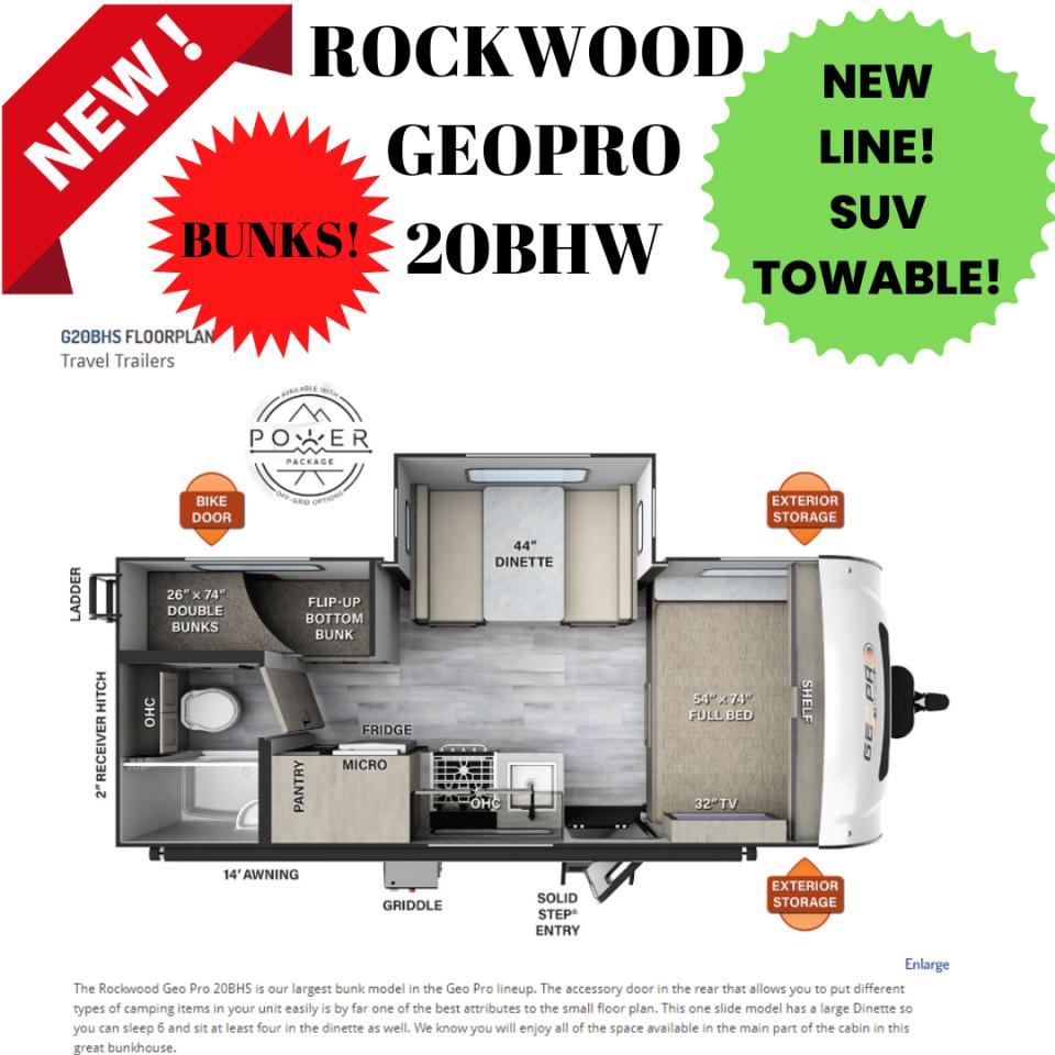 2023 Geo Pro 20BHS  ON ORDER GEOPRO 20BH