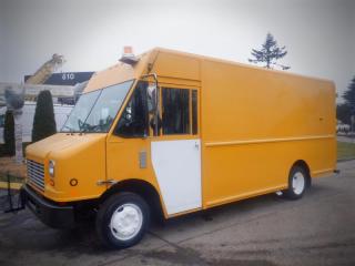 2008 Freightliner MT45 Chassis Cargo Step Van Rear Shelving Diesel, workshop  6.7L L6 DIESEL engine, 6 cylinder, Honda 3000 Generator, 2 door, automatic, 4X2, air conditioning, AM/FM radio, yellow exterior, black interior. $29,510.00 plus $375 processing fee, $29,885.00 total payment obligation before taxes.  Listing report, warranty, contract commitment cancellation fee, financing available on approved credit (some limitations and exceptions may apply). All above specifications and information is considered to be accurate but is not guaranteed and no opinion or advice is given as to whether this item should be purchased. We do not allow test drives due to theft, fraud and acts of vandalism. Instead we provide the following benefits: Complimentary Warranty (with options to extend), Limited Money Back Satisfaction Guarantee on Fully Completed Contracts, Contract Commitment Cancellation, and an Open-Ended Sell-Back Option. Ask seller for details or call 604-522-REPO(7376) to confirm listing availability.