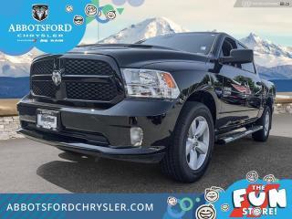 <br> <br>  This 2023 Ram 1500 Classic is the truck to have, thanks to its incredible powertrain and a well-appointed interior. <br> <br>The reasons why this Ram 1500 Classic stands above its well-respected competition are evident: uncompromising capability, proven commitment to safety and security, and state-of-the-art technology. From its muscular exterior to the well-trimmed interior, this 2023 Ram 1500 Classic is more than just a workhorse. Get the job done in comfort and style while getting a great value with this amazing full-size truck. <br> <br> This diamond black crystal pearlcoat Crew Cab 4X4 pickup   has a 8 speed automatic transmission and is powered by a  305HP 3.6L V6 Cylinder Engine.<br> <br> Our 1500 Classics trim level is Express. This Ram 1500 Express features upgraded aluminum wheels, front fog lamps and USB connectivity, along with a great selection of standard features such as class II towing equipment including a hitch, wiring harness and trailer sway control, heavy-duty suspension, cargo box lighting, and a locking tailgate. Additional features include heated and power adjustable side mirrors, UCconnect 3, cruise control, air conditioning, vinyl floor lining, and a rearview camera. This vehicle has been upgraded with the following features: Aluminum Wheels,  Heavy Duty Suspension,  Tow Package,  Power Mirrors,  Rear Camera. <br><br> View the original window sticker for this vehicle with this url <b><a href=http://www.chrysler.com/hostd/windowsticker/getWindowStickerPdf.do?vin=1C6RR7KG8PS520677 target=_blank>http://www.chrysler.com/hostd/windowsticker/getWindowStickerPdf.do?vin=1C6RR7KG8PS520677</a></b>.<br> <br/> Total  cash rebate of $12387 is reflected in the price. Credit includes up to 20% MSRP.  6.49% financing for 96 months. <br> Buy this vehicle now for the lowest weekly payment of <b>$171.11</b> with $0 down for 96 months @ 6.49% APR O.A.C. ( taxes included, Plus applicable fees   ).  Incentives expire 2024-04-30.  See dealer for details. <br> <br>Abbotsford Chrysler, Dodge, Jeep, Ram LTD joined the family-owned Trotman Auto Group LTD in 2010. We are a BBB accredited pre-owned auto dealership.<br><br>Come take this vehicle for a test drive today and see for yourself why we are the dealership with the #1 customer satisfaction in the Fraser Valley.<br><br>Serving the Fraser Valley and our friends in Surrey, Langley and surrounding Lower Mainland areas. Abbotsford Chrysler, Dodge, Jeep, Ram LTD carry premium used cars, competitively priced for todays market. If you don not find what you are looking for in our inventory, just ask, and we will do our best to fulfill your needs. Drive down to the Abbotsford Auto Mall or view our inventory at https://www.abbotsfordchrysler.com/used/.<br><br>*All Sales are subject to Taxes and Fees. The second key, floor mats, and owners manual may not be available on all pre-owned vehicles.Documentation Fee $699.00, Fuel Surcharge: $179.00 (electric vehicles excluded), Finance Placement Fee: $500.00 (if applicable)<br> Come by and check out our fleet of 80+ used cars and trucks and 130+ new cars and trucks for sale in Abbotsford.  o~o
