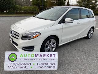 ONE OWNER LOCAL CAR WITH NO ACCIDENT DECLARATIONS. LOADED WITH AWD, NAVI, HEATED EVERYTHING, INSPECTED, FREE WARRANTY & BCAA MBSHP, GREAT FINANCING! <br /><br />Welcome to the Automarket,  your community car dealership of "YES". We are featuring a very stunning B250 Touring Edition with AWD, Apple Car Play, Navigation, Blind Spot Monitor, Park Distance Control, Camera and so much more. This is a Local One Owner vehiclewith No Accident Declarations.<br /><br />Having been fully inspected, we know that he Brakes are 90% New and the Tires are 80% New. The Oil has been changed and we performed a complete detail for your safety and enjoyment.<br /><br /><strong>2 LOCATIONS TO SERVE YOU, BE SURE TO CALL FIRST TO CONFIRM WHERE THE VEHICLE IS PARKED</strong><br /><strong>WHITE ROCK 604-542-4970 LANGLEY 604-533-1310 OWNER’S CELL 604-649-0565</strong><br /> <br /><strong> We are a family owned and operated business since 1983 and we are committed to offering outstanding vehicles backed by exceptional customer service, now and in the future.</strong><br /><strong> What ever your specific needs may be, we will custom tailor your purchase exactly how you want or need it to be. All you have to do is give us a call and we will happily walk you through all the steps with no stress and no pressure.</strong><br /><strong>“WE ARE THE HOUSE OF YES”</strong><br /><strong>ADDITIONAL BENFITS WHEN BUYING FROM SK AUTOMARKET:</strong><br /><strong>ON SITE FINANCING THROUGH OUR 17 AFFILIATED BANKS AND VEHICLE FINANCE COMPANIES</strong><br /><strong>IN HOUSE LEASE TO OWN PROGRAM.</strong><br /><strong>EVRY VEHICLE HAS UNDERGONE A 120 POINT COMPREHENSIVE INSPECTION</strong><br /><strong>EVERY PURCHASE INCLUDES A FREE POWERTRAIN WARRANTY</strong><br /><strong>EVERY VEHICLE INCLUDES A COMPLIMENTARY BCAA MEMBERSHIP FOR YOUR  SECURITY</strong><br /><strong>EVERY VEHICLE INCLUDES A CARFAX AND ICBC DAMAGE REPORT</strong><br /><strong>EVERY VEHICLE IS GUARANTEED LIEN FREE</strong><br /><strong>DISCOUNTED RATES ON PARTS AND SERVICE FOR YOUR NEW CAR AND ANY OTHER FAMILY CARS THAT NEED WORK NOW AND IN THE FUTURE.</strong><br /><strong>36 YEARS IN THE VEHICLE SALES INDUSTRY</strong><br /><strong>A+++ MEMBER OF THE BETTER BUSINESS BUREAU</strong><br /><strong>RATED TOP DEALER BY CARGURUS 2 YEARS IN A ROW</strong><br /><strong>MEMBER IN GOOD STANDING WITH THE VEHICLE SALES AUTHORITY OF BRITISH COLUMBIA</strong><br /><strong>MEMBER OF THE AUTOMOTIVE RETAILERS ASSOCIATION</strong><br /><strong>COMMITTED CONTRIBUTER TO OUR LOCAL COMMUNITY AND THE RESIDENTS OF BC</strong><br /><br /><br /><br /> This vehicle has been Fully Inspected, Certified and Qualifies for Our Free Extended Warranty.Don't forget to ask about our Great Finance and Lease Rates. We also have a Options for Buy Here Pay Here and Lease to Own for Good Customers in Bad Situations. 2 locations to help you, White Rock and Langley. Be sure to call before you come to confirm the vehicles location and availability or look us up at www.automarketsales.com. White Rock 604-542-4970 and Langley 604-533-1310. Serving Surrey, Delta, Langley, Richmond, Vancouver, all of BC and western Canada. Financing & leasing available. CALL SK AUTOMARKET LTD. 6045424970. Call us toll-free at 1 877 813-6807. $495 Documentation fee and applicable taxes are in addition to advertised prices.<br />LANGLEY LOCATION DEALER# 40038<br />S. SURREY LOCATION DEALER #9987<br />