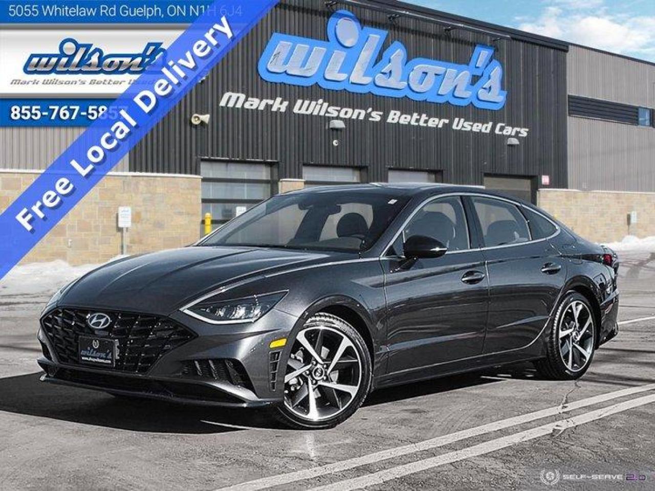 Used 2022 Hyundai Sonata Sport Sedan - Pano Roof, Split Leather Seating, CarPlay+Android Auto, Power+Heated Seats, & More! for sale in Guelph, ON