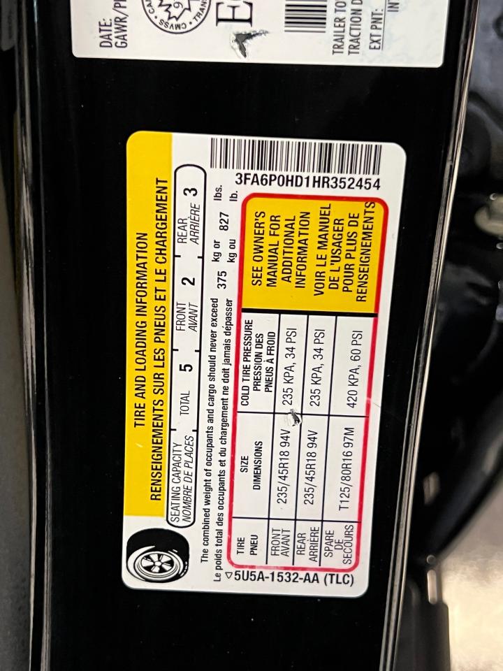 2017 Ford Fusion SE+ApplePlay+Heated Seats+Camera+CLEAN CARFAX Photo98