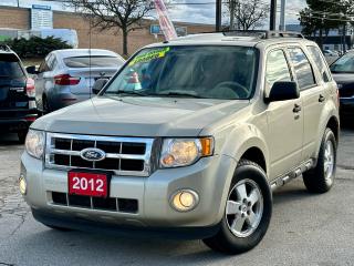 <div>4WD.. ONE OWNER.. NO ACCIDENT.. CERTIFIED</div><div><br></div><div>2012 FORD ESCAPE LOADED </div><div>4WD 4 CYLINDER </div><div><br></div><div>ONLY 165000 KMs </div><div><br></div><div>BEING SOLD CERTIFIED WITH SAFETY INCLUDED IN THE PRICE!</div><div><br></div><div>ONE OWNER ONTARIO SUV SINCE BRAND NEW!</div><div><br></div><div><span style=font-size: 1em;>LEATHER SEATS </span><br></div><div>HEATED SEATS </div><div>BLUETOOTH </div><div>SUNROOF</div><div><br></div><div><span style=font-size: 1em;>IN EXCELLENT CONDITION INSIDE OUT!</span><br></div><div>FAMILY OWNED AND VERY WELL KEPT, ALL MAINTENANCE DONE ON TIME!</div><div>RUSTPROOFED AND OIL SPRAYED</div><div><br></div><div><br></div><div>PRICE + HST NO EXTRA OR HIDDEN FEES </div><div><br></div><div>PLEASE CONTACT US TO ARRANGE YOUR APPOINTMENT FOR TEST DRIVE TODAY!</div><div><br></div><div><br></div><div><br></div><div><br></div><div><br></div>