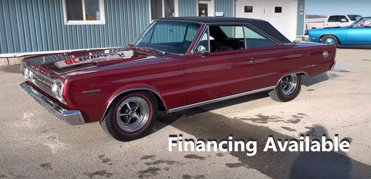1967 Plymouth GTX 440 Auto Rust Free Texas Car Original Body