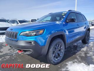 This Jeep Cherokee delivers a Intercooled Turbo Premium Unleaded I-4 2.0 L engine powering this Automatic transmission. TRANSMISSION: 9-SPEED AUTOMATIC W/ACTIVE DRIVE II (STD), QUICK ORDER PACKAGE 2ZK TRAILHAWK -inc: Engine: 2.0L DOHC I-4 DI Turbo w/ESS, Transmission: 9-Speed Automatic w/Active Drive II, K-BLACK DOOR TRIM PANEL APPLIQUES.* This Jeep Cherokee Features the Following Options *ENGINE: 2.0L DOHC I-4 DI TURBO W/ESS (STD), BLACK, PREMIUM LEATHER-FACED BUCKET SEATS, Wheels: 17 x 7.5 Black Aluminum, Vinyl Door Trim Insert, Valet Function, Upfitter Switches, Trunk/Hatch Auto-Latch, Trip Computer, Transmission w/Driver Selectable Mode, AUTOSTICK Sequential Shift Control and Oil Cooler, Tracker System.* Why Buy From Us? *Thank you for choosing Capital Dodge as your preferred dealership. We have been helping customers and families here in Ottawa for over 60 years. From our old location on Carling Avenue to our Brand New Dealership here in Kanata, at the Palladium AutoPark. If youre looking for the best price, best selection and best service, please come on in to Capital Dodge and our Friendly Staff will be happy to help you with all of your Driving Needs. You Always Save More at Ottawas Favourite Chrysler Store* Visit Us Today *Come in for a quick visit at Capital Dodge Chrysler Jeep, 2500 Palladium Dr Unit 1200, Kanata, ON K2V 1E2 to claim your Jeep Cherokee!