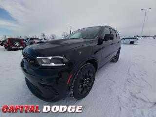 This Dodge Durango delivers a Regular Unleaded V-6 3.6 L engine powering this Automatic transmission. WHEELS: 20 X 8 BLACK NOISE ALUMINUM, TRANSMISSION: 8-SPEED AUTOMATIC (STD), TIRES: 265/50R20 PERFORMANCE AS.* This Dodge Durango Features the Following Options *QUICK ORDER PACKAGE 2BH GT PLUS -inc: Engine: 3.6L Pentastar VVT V6 w/ESS, Transmission: 8-Speed Automatic, Bright Front Door Sill Scuff Pads, 506-Watt Amplifier, Security Alarm, 9 Alpine Speakers & Subwoofer, Advanced Brake Assist, Wireless Charging Pad, Sun Visors w/Illuminated Vanity Mirrors, ParkSense Front/Rear Park Assist w/Stop, Premium Door Trim Panel, Premium Instrument Panel, Bright Cargo Area Scuff Pads, Automatic High-Beam Headlamp Control, Lane Departure Warning/Lane Keep Assist, BLACKTOP PACKAGE -inc: Gloss Black GT Badging, Wheels: 20 x 8 Black Noise Aluminum, Performance Hood, Tires: 265/50R20 Performance AS, Satin Black Dodge Tail Lamp Badge, Pirelli Brand Tires, Gloss Black Badges , ENGINE: 3.6L PENTASTAR VVT V6 W/ESS (STD), DB BLACK, BLACK, NAPPA LEATHER-FACED BUCKET SEATS, 2ND-ROW FOLD/TUMBLE CAPTAIN CHAIRS -inc: 2nd-Row Mini Console w/Cup Holders, 2nd-Row Seat-Mounted Armrests, 6-Passenger Seating, 3rd-Row Floor Mat & Mini Console, Valet Function, USB Mobile Projection, Urethane Gear Shifter Material, Trunk/Hatch Auto-Latch.* Why Buy From Us? *Thank you for choosing Capital Dodge as your preferred dealership. We have been helping customers and families here in Ottawa for over 60 years. From our old location on Carling Avenue to our Brand New Dealership here in Kanata, at the Palladium AutoPark. If youre looking for the best price, best selection and best service, please come on in to Capital Dodge and our Friendly Staff will be happy to help you with all of your Driving Needs. You Always Save More at Ottawas Favourite Chrysler Store* Stop By Today *Stop by Capital Dodge Chrysler Jeep located at 2500 Palladium Dr Unit 1200, Kanata, ON K2V 1E2 for a quick visit and a great vehicle!