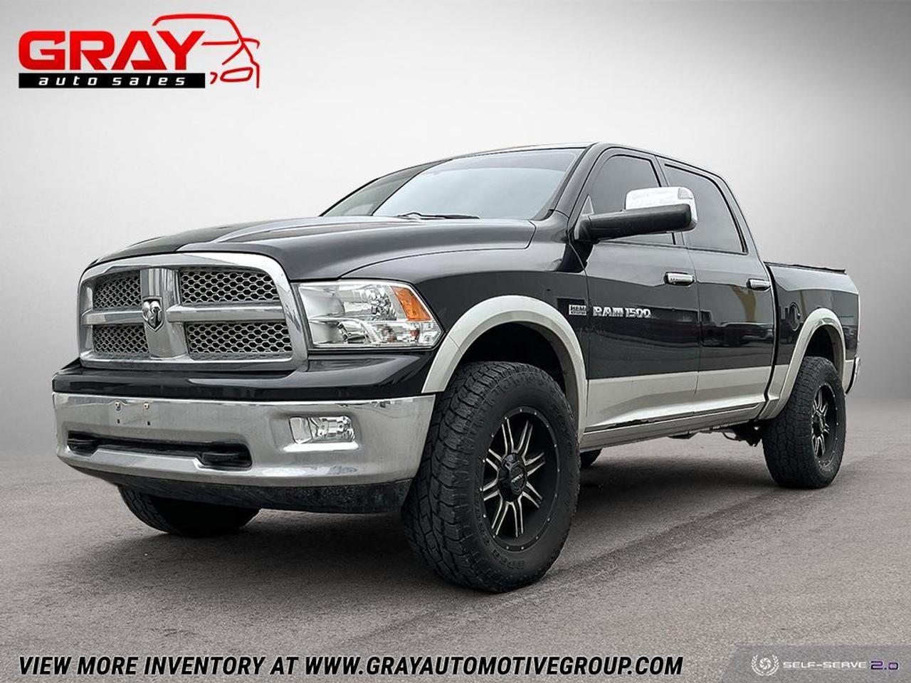 <p class=MsoNormal style=margin: 0cm; font-family: Calibri, sans-serif;>&nbsp;</p><p class=MsoNormal style=margin: 0cm; font-family: Calibri, sans-serif;>This Ram has it all. A luxury interior with an exterior stance makes this Laramie stand above the rest. With just the right lift, two tone black and silver exterior combo and a black leather interior with wood grain finishes, this beast is a must see in person. Sub 200k mileage at under $20k&hellip;this won&rsquo;t last long, so book an appointment to come see it today!!</p><p style=border: 0px solid #e5e7eb; box-sizing: border-box; --tw-translate-x: 0; --tw-translate-y: 0; --tw-rotate: 0; --tw-skew-x: 0; --tw-skew-y: 0; --tw-scale-x: 1; --tw-scale-y: 1; --tw-scroll-snap-strictness: proximity; --tw-ring-offset-width: 0px; --tw-ring-offset-color: #fff; --tw-ring-color: rgba(59,130,246,0.5); --tw-ring-offset-shadow: 0 0 #0000; --tw-ring-shadow: 0 0 #0000; --tw-shadow: 0 0 #0000; --tw-shadow-colored: 0 0 #0000; overflow-wrap: break-word; margin: 0px; caret-color: #6b7280; color: #6b7280; font-family: Inter, ui-sans-serif, system-ui, -apple-system, BlinkMacSystemFont, Segoe UI, Roboto, Helvetica Neue, Arial, Noto Sans, sans-serif, Apple Color Emoji, Segoe UI Emoji, Segoe UI Symbol, Noto Color Emoji; font-size: 14px;>&nbsp;</p><p style=border: 0px solid #e5e7eb; box-sizing: border-box; --tw-translate-x: 0; --tw-translate-y: 0; --tw-rotate: 0; --tw-skew-x: 0; --tw-skew-y: 0; --tw-scale-x: 1; --tw-scale-y: 1; --tw-scroll-snap-strictness: proximity; --tw-ring-offset-width: 0px; --tw-ring-offset-color: #fff; --tw-ring-color: rgba(59,130,246,0.5); --tw-ring-offset-shadow: 0 0 #0000; --tw-ring-shadow: 0 0 #0000; --tw-shadow: 0 0 #0000; --tw-shadow-colored: 0 0 #0000; overflow-wrap: break-word; margin: 0px; caret-color: #6b7280; color: #6b7280; font-family: Inter, ui-sans-serif, system-ui, -apple-system, BlinkMacSystemFont, Segoe UI, Roboto, Helvetica Neue, Arial, Noto Sans, sans-serif, Apple Color Emoji, Segoe UI Emoji, Segoe UI Symbol, Noto Color Emoji; font-size: 14px;>&nbsp;</p><p style=border: 0px solid #e5e7eb; box-sizing: border-box; --tw-translate-x: 0; --tw-translate-y: 0; --tw-rotate: 0; --tw-skew-x: 0; --tw-skew-y: 0; --tw-scale-x: 1; --tw-scale-y: 1; --tw-scroll-snap-strictness: proximity; --tw-ring-offset-width: 0px; --tw-ring-offset-color: #fff; --tw-ring-color: rgba(59,130,246,0.5); --tw-ring-offset-shadow: 0 0 #0000; --tw-ring-shadow: 0 0 #0000; --tw-shadow: 0 0 #0000; --tw-shadow-colored: 0 0 #0000; overflow-wrap: break-word; margin: 0px; caret-color: #6b7280; color: #6b7280; font-family: Inter, ui-sans-serif, system-ui, -apple-system, BlinkMacSystemFont, Segoe UI, Roboto, Helvetica Neue, Arial, Noto Sans, sans-serif, Apple Color Emoji, Segoe UI Emoji, Segoe UI Symbol, Noto Color Emoji; font-size: 14px;>Financing available at competitive rates.</p><p style=border: 0px solid #e5e7eb; box-sizing: border-box; --tw-translate-x: 0; --tw-translate-y: 0; --tw-rotate: 0; --tw-skew-x: 0; --tw-skew-y: 0; --tw-scale-x: 1; --tw-scale-y: 1; --tw-scroll-snap-strictness: proximity; --tw-ring-offset-width: 0px; --tw-ring-offset-color: #fff; --tw-ring-color: rgba(59,130,246,0.5); --tw-ring-offset-shadow: 0 0 #0000; --tw-ring-shadow: 0 0 #0000; --tw-shadow: 0 0 #0000; --tw-shadow-colored: 0 0 #0000; overflow-wrap: break-word; margin: 0px; caret-color: #6b7280; color: #6b7280; font-family: Inter, ui-sans-serif, system-ui, -apple-system, BlinkMacSystemFont, Segoe UI, Roboto, Helvetica Neue, Arial, Noto Sans, sans-serif, Apple Color Emoji, Segoe UI Emoji, Segoe UI Symbol, Noto Color Emoji; font-size: 14px;>Trade-ins welcome!</p><p style=border: 0px solid #e5e7eb; box-sizing: border-box; --tw-translate-x: 0; --tw-translate-y: 0; --tw-rotate: 0; --tw-skew-x: 0; --tw-skew-y: 0; --tw-scale-x: 1; --tw-scale-y: 1; --tw-scroll-snap-strictness: proximity; --tw-ring-offset-width: 0px; --tw-ring-offset-color: #fff; --tw-ring-color: rgba(59,130,246,0.5); --tw-ring-offset-shadow: 0 0 #0000; --tw-ring-shadow: 0 0 #0000; --tw-shadow: 0 0 #0000; --tw-shadow-colored: 0 0 #0000; overflow-wrap: break-word; margin: 0px; caret-color: #6b7280; color: #6b7280; font-family: Inter, ui-sans-serif, system-ui, -apple-system, BlinkMacSystemFont, Segoe UI, Roboto, Helvetica Neue, Arial, Noto Sans, sans-serif, Apple Color Emoji, Segoe UI Emoji, Segoe UI Symbol, Noto Color Emoji; font-size: 14px;>No hidden fees. HST, licensing and certification extra.</p><p style=border: 0px solid #e5e7eb; box-sizing: border-box; --tw-translate-x: 0; --tw-translate-y: 0; --tw-rotate: 0; --tw-skew-x: 0; --tw-skew-y: 0; --tw-scale-x: 1; --tw-scale-y: 1; --tw-scroll-snap-strictness: proximity; --tw-ring-offset-width: 0px; --tw-ring-offset-color: #fff; --tw-ring-color: rgba(59,130,246,0.5); --tw-ring-offset-shadow: 0 0 #0000; --tw-ring-shadow: 0 0 #0000; --tw-shadow: 0 0 #0000; --tw-shadow-colored: 0 0 #0000; overflow-wrap: break-word; margin: 0px; caret-color: #6b7280; color: #6b7280; font-family: Inter, ui-sans-serif, system-ui, -apple-system, BlinkMacSystemFont, Segoe UI, Roboto, Helvetica Neue, Arial, Noto Sans, sans-serif, Apple Color Emoji, Segoe UI Emoji, Segoe UI Symbol, Noto Color Emoji; font-size: 14px;>&nbsp;</p><p style=border: 0px solid #e5e7eb; box-sizing: border-box; --tw-translate-x: 0; --tw-translate-y: 0; --tw-rotate: 0; --tw-skew-x: 0; --tw-skew-y: 0; --tw-scale-x: 1; --tw-scale-y: 1; --tw-scroll-snap-strictness: proximity; --tw-ring-offset-width: 0px; --tw-ring-offset-color: #fff; --tw-ring-color: rgba(59,130,246,0.5); --tw-ring-offset-shadow: 0 0 #0000; --tw-ring-shadow: 0 0 #0000; --tw-shadow: 0 0 #0000; --tw-shadow-colored: 0 0 #0000; overflow-wrap: break-word; margin: 0px; caret-color: #6b7280; color: #6b7280; font-family: Inter, ui-sans-serif, system-ui, -apple-system, BlinkMacSystemFont, Segoe UI, Roboto, Helvetica Neue, Arial, Noto Sans, sans-serif, Apple Color Emoji, Segoe UI Emoji, Segoe UI Symbol, Noto Color Emoji; font-size: 14px;>30 day, 2000 km warranty is included with every purchase, for vehicles not under Manufacturer warranty. &nbsp;</p><p style=border: 0px solid #e5e7eb; box-sizing: border-box; --tw-translate-x: 0; --tw-translate-y: 0; --tw-rotate: 0; --tw-skew-x: 0; --tw-skew-y: 0; --tw-scale-x: 1; --tw-scale-y: 1; --tw-scroll-snap-strictness: proximity; --tw-ring-offset-width: 0px; --tw-ring-offset-color: #fff; --tw-ring-color: rgba(59,130,246,0.5); --tw-ring-offset-shadow: 0 0 #0000; --tw-ring-shadow: 0 0 #0000; --tw-shadow: 0 0 #0000; --tw-shadow-colored: 0 0 #0000; overflow-wrap: break-word; margin: 0px; caret-color: #6b7280; color: #6b7280; font-family: Inter, ui-sans-serif, system-ui, -apple-system, BlinkMacSystemFont, Segoe UI, Roboto, Helvetica Neue, Arial, Noto Sans, sans-serif, Apple Color Emoji, Segoe UI Emoji, Segoe UI Symbol, Noto Color Emoji; font-size: 14px;>&nbsp;</p><p style=border: 0px solid #e5e7eb; box-sizing: border-box; --tw-translate-x: 0; --tw-translate-y: 0; --tw-rotate: 0; --tw-skew-x: 0; --tw-skew-y: 0; --tw-scale-x: 1; --tw-scale-y: 1; --tw-scroll-snap-strictness: proximity; --tw-ring-offset-width: 0px; --tw-ring-offset-color: #fff; --tw-ring-color: rgba(59,130,246,0.5); --tw-ring-offset-shadow: 0 0 #0000; --tw-ring-shadow: 0 0 #0000; --tw-shadow: 0 0 #0000; --tw-shadow-colored: 0 0 #0000; overflow-wrap: break-word; margin: 0px; caret-color: #6b7280; color: #6b7280; font-family: Inter, ui-sans-serif, system-ui, -apple-system, BlinkMacSystemFont, Segoe UI, Roboto, Helvetica Neue, Arial, Noto Sans, sans-serif, Apple Color Emoji, Segoe UI Emoji, Segoe UI Symbol, Noto Color Emoji; font-size: 14px;>Our diverse selection of inventory includes SUVs, trucks, supercars and race cars. To maintain our very competitive prices, we are Online only for most of our vehicles. &nbsp;Free delivery is available in some areas or pick-up from our location. For race cars, please contact us and well schedule you in at your convenience.</p><p style=border: 0px solid #e5e7eb; box-sizing: border-box; --tw-translate-x: 0; --tw-translate-y: 0; --tw-rotate: 0; --tw-skew-x: 0; --tw-skew-y: 0; --tw-scale-x: 1; --tw-scale-y: 1; --tw-scroll-snap-strictness: proximity; --tw-ring-offset-width: 0px; --tw-ring-offset-color: #fff; --tw-ring-color: rgba(59,130,246,0.5); --tw-ring-offset-shadow: 0 0 #0000; --tw-ring-shadow: 0 0 #0000; --tw-shadow: 0 0 #0000; --tw-shadow-colored: 0 0 #0000; overflow-wrap: break-word; margin: 0px; caret-color: #6b7280; color: #6b7280; font-family: Inter, ui-sans-serif, system-ui, -apple-system, BlinkMacSystemFont, Segoe UI, Roboto, Helvetica Neue, Arial, Noto Sans, sans-serif, Apple Color Emoji, Segoe UI Emoji, Segoe UI Symbol, Noto Color Emoji; font-size: 14px;>&nbsp;</p><p style=border: 0px solid #e5e7eb; box-sizing: border-box; --tw-translate-x: 0; --tw-translate-y: 0; --tw-rotate: 0; --tw-skew-x: 0; --tw-skew-y: 0; --tw-scale-x: 1; --tw-scale-y: 1; --tw-scroll-snap-strictness: proximity; --tw-ring-offset-width: 0px; --tw-ring-offset-color: #fff; --tw-ring-color: rgba(59,130,246,0.5); --tw-ring-offset-shadow: 0 0 #0000; --tw-ring-shadow: 0 0 #0000; --tw-shadow: 0 0 #0000; --tw-shadow-colored: 0 0 #0000; overflow-wrap: break-word; margin: 0px; caret-color: #6b7280; color: #6b7280; font-family: Inter, ui-sans-serif, system-ui, -apple-system, BlinkMacSystemFont, Segoe UI, Roboto, Helvetica Neue, Arial, Noto Sans, sans-serif, Apple Color Emoji, Segoe UI Emoji, Segoe UI Symbol, Noto Color Emoji; font-size: 14px;>We strive to make your vehicle purchasing experience as seamless as possible and match it with our after sales service!</p>