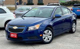 <div> <span style=font-size: 1em;>SAFETY CERTIFICATION INCLUDED!</span></div><div>
2012 CHEVROLET CRUZE LT.
NICE COLOUR.

DRIVES VERY SMOOTHLY WITH NO ISSUES!
THE BODY IS IN GREAT CONDITION NO RUST! 
HAS BEEN BEEN TAKEN CARE OF VERY WELL!

NEW BRAKE JUST INSTALLED.
FRESH OIL CHANGE.

THIS VEHICLE COMES FULLY CERTIFIED WITH MULTIPLE POINT INSPECTION FOR NO EXTRA CHARGE! 

FINANCING AVAILABLE FOR ANY TYPE OF CREDIT!

PRICE + TAX 

PLEASE CONTACT US TO ARRANGE YOUR APPOINTMENT FOR VIEWING AND TEST DRIVE.<br></div>