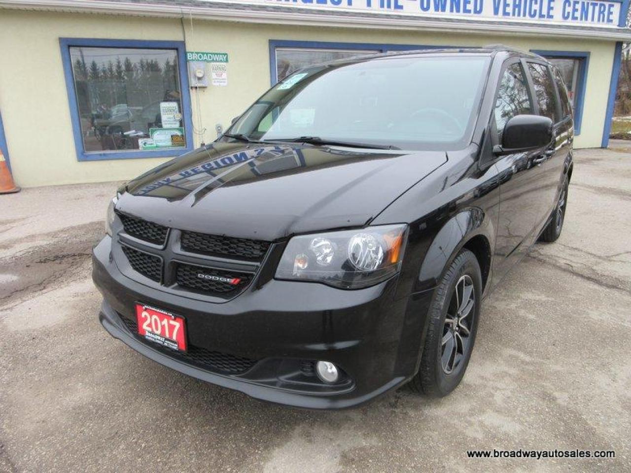 Used 2017 Dodge Grand Caravan LOADED GT-EDITION 7 PASSENGER 3.6L - V6.. CAPTAINS.. FULL STOW-N-GO.. NAVIGATION.. DVD PLAYER.. LEATHER.. HEATED SEATS & WHEEL.. POWER DOORS & GATE.. for sale in Bradford, ON