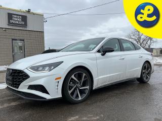 Used 2021 Hyundai Sonata Panoramic Sunroof * Leather seats w/Suede inserts red stitch * Park Assist * Lane Keep Assist * Lane Departure Warning * Blind Spot Assist * Driver At for sale in Cambridge, ON