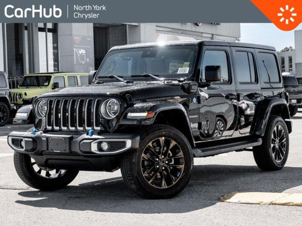 New 2023 Jeep Wrangler 4xe Sahara 4 Door LEDs Adv Safety Heated Leather Seats 3-Piece Hardtop for sale in Thornhill, ON
