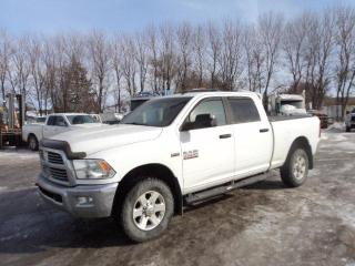 <p>Just in, getting safetied 2014 Ram 2500 Crew Cab 4x4 short box SLT 5.7 l Hemi air cond, tilt, cruise, pl ,pw , power seat, alloy wheels, new tires , trailer tow package, spray boxliner, tonneau cover great shape for kms 240,000 We offer Bank Financing and warranties. Conquest Truck & Auto Sales 149 Oak Point hwy Winnipeg 204 633 1135 or online at www.conquesttruck.ca DP0789</p>