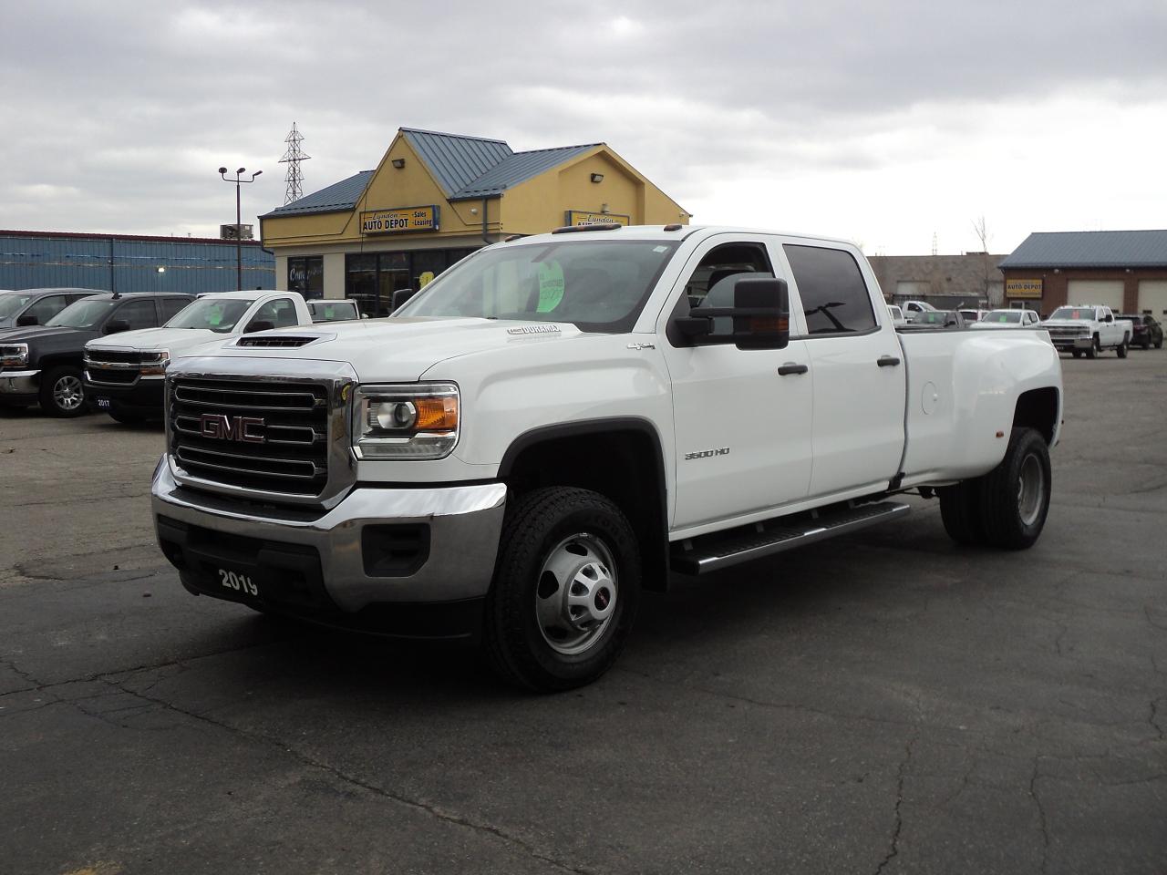 2019 GMC Sierra 3500 HD WT CrewCab 4x4 DRW 6.6L Diesel 8ftBox BackUpCam