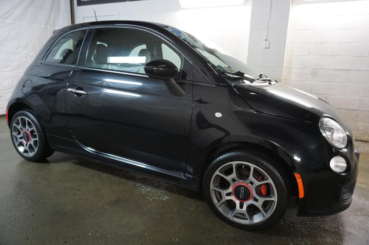 Used 2015 Fiat 500 SPORT HB *FREE ACCIDENT* CERTIFIED BLUETOOTH LEATHER CRUISE CONTROL ALLOYS for sale in Milton, ON
