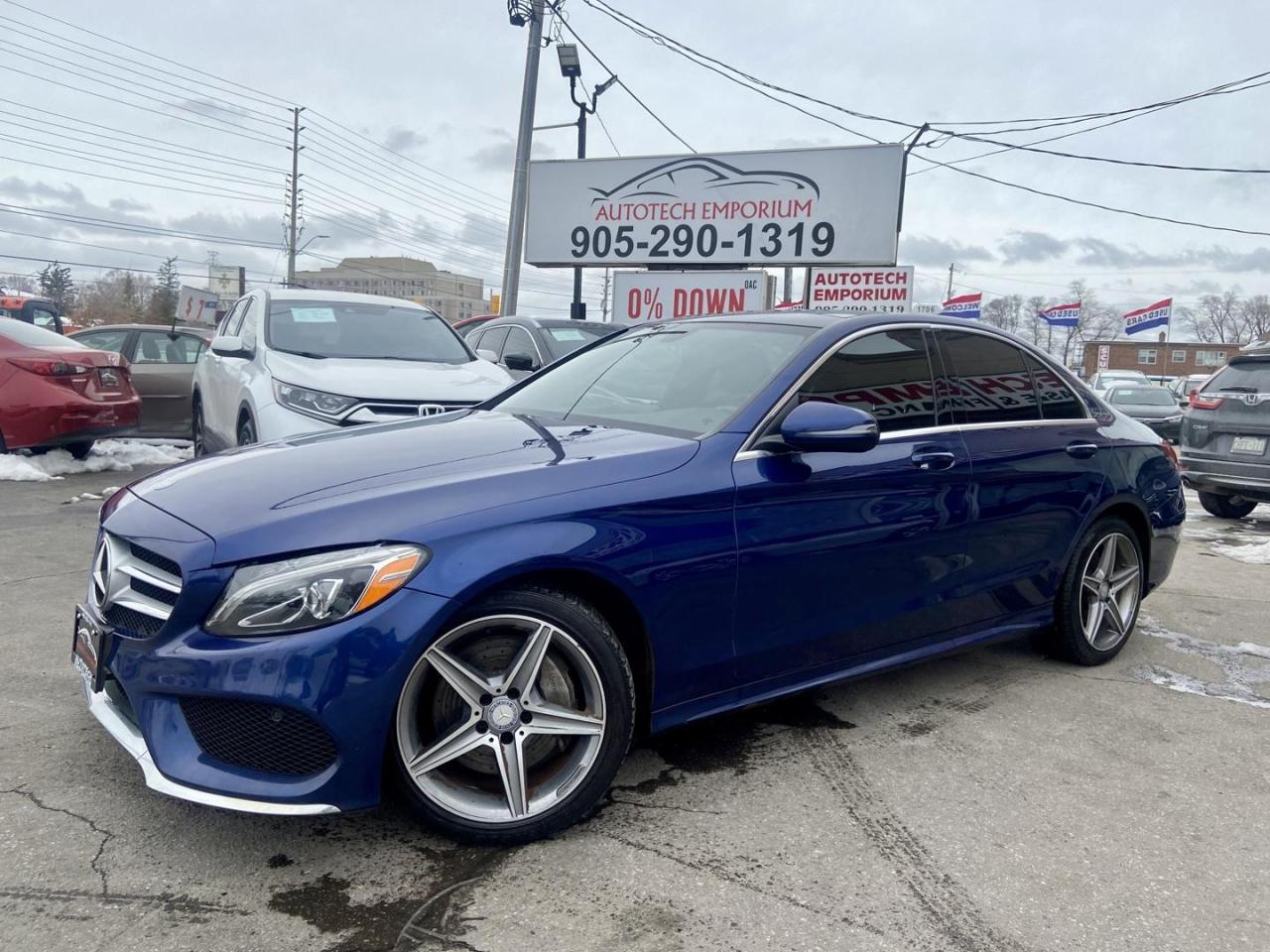 Used 2017 Mercedes-Benz C-Class C300 4Matic AWD AMG PKG Tinted/Navi/Pano Roof for sale in Mississauga, ON