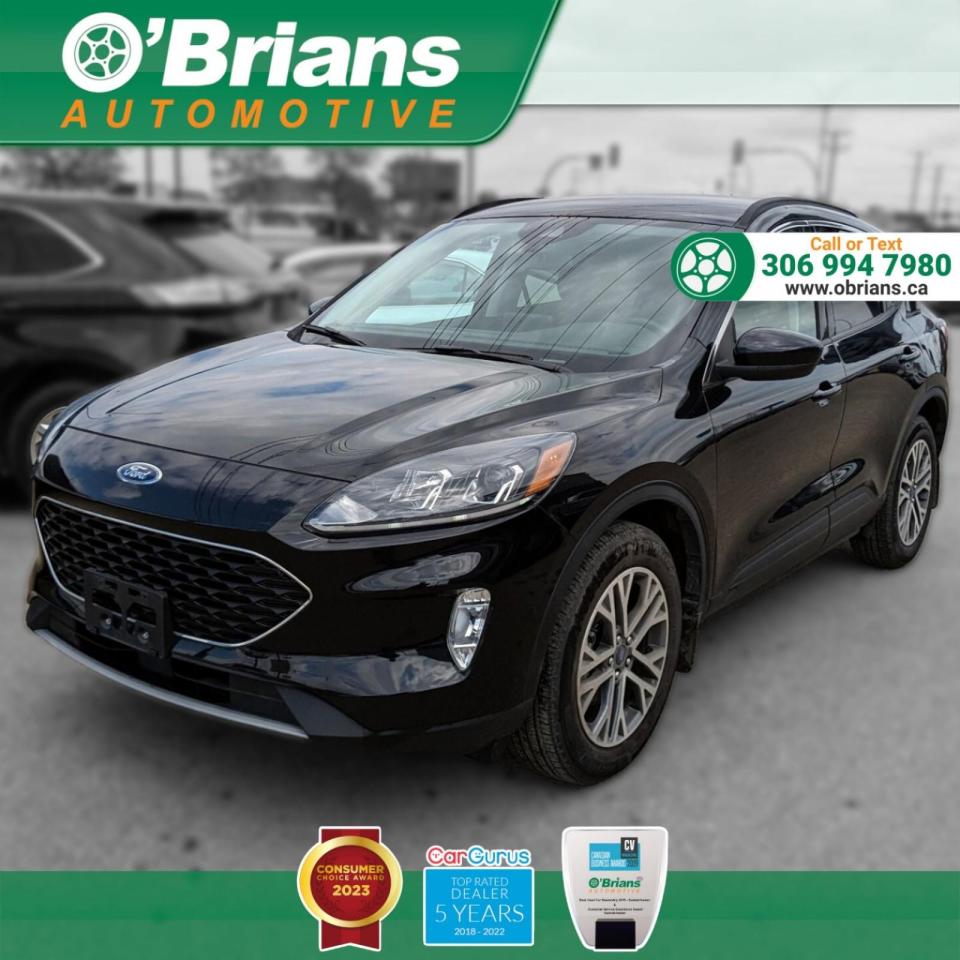 Used 2021 Ford Escape SEL w/Mfg Warranty, AWD, Cmnd Start, Leather, Nav for sale in Saskatoon, SK