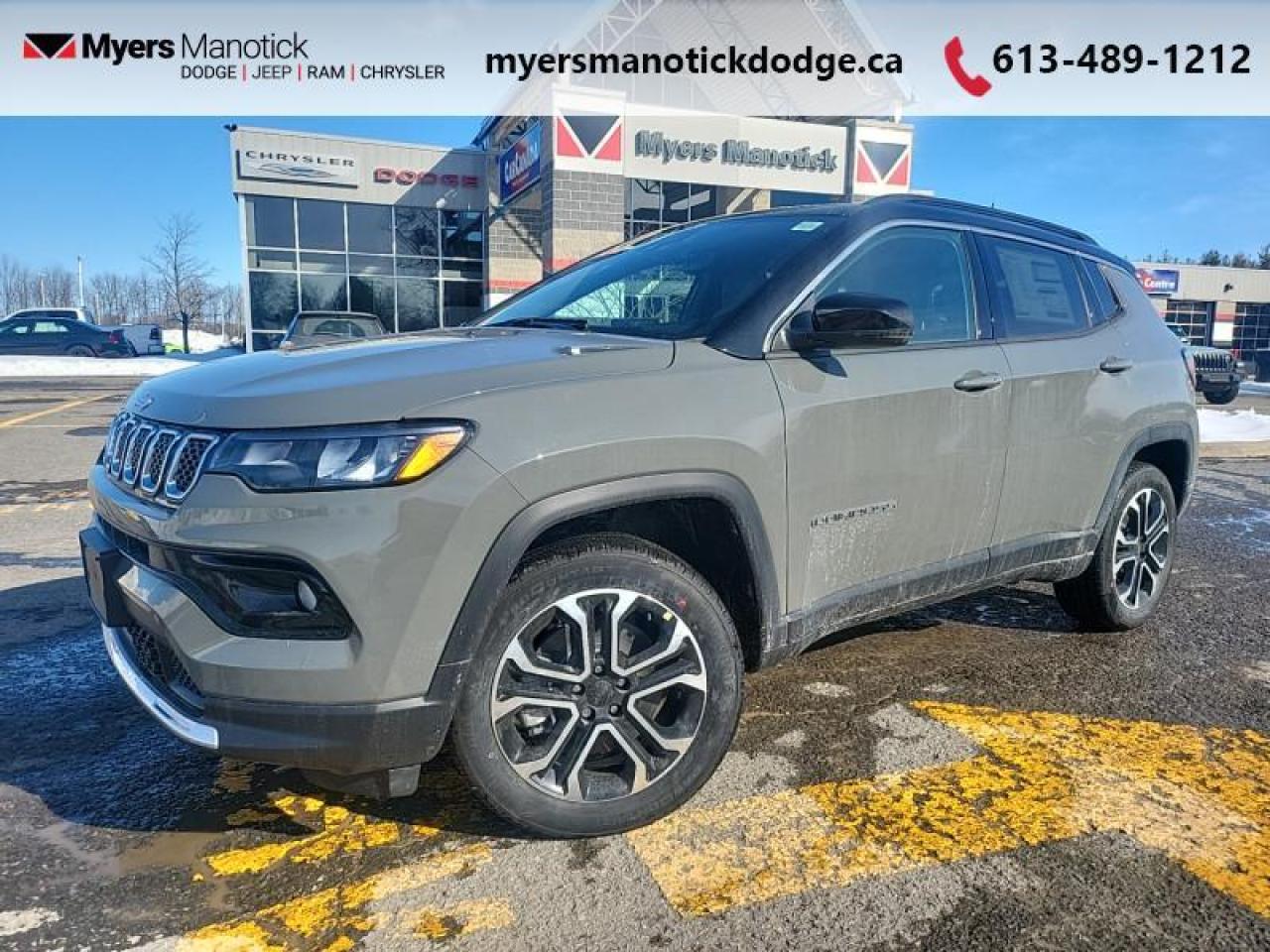 New 2023 Jeep Compass Limited  - Aluminum Wheels -  Leather Seats - $158.27 /Wk for sale in Ottawa, ON
