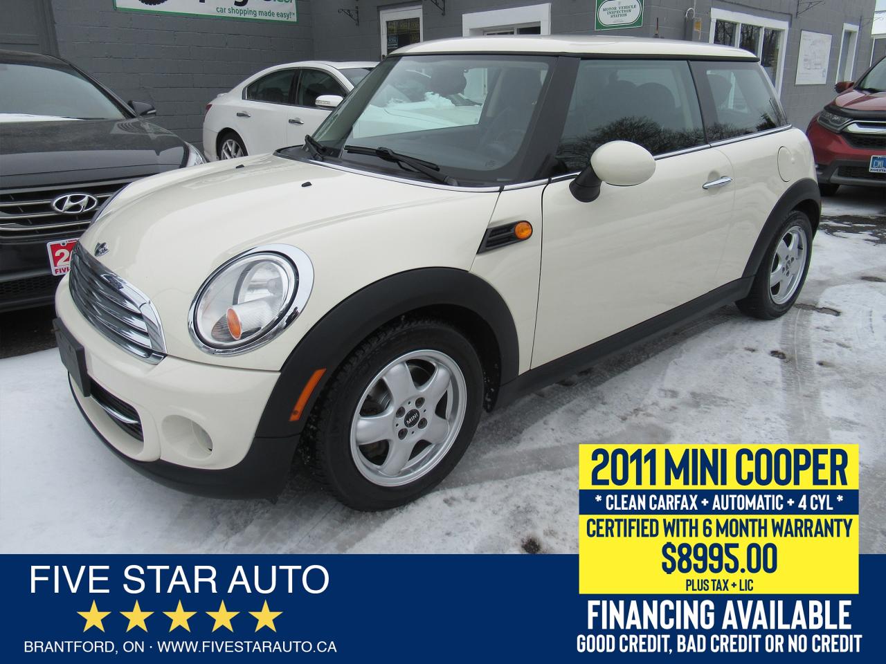 2011 MINI Cooper Classic *Clean Carfax* Certified w/ 6 Mth Warranty