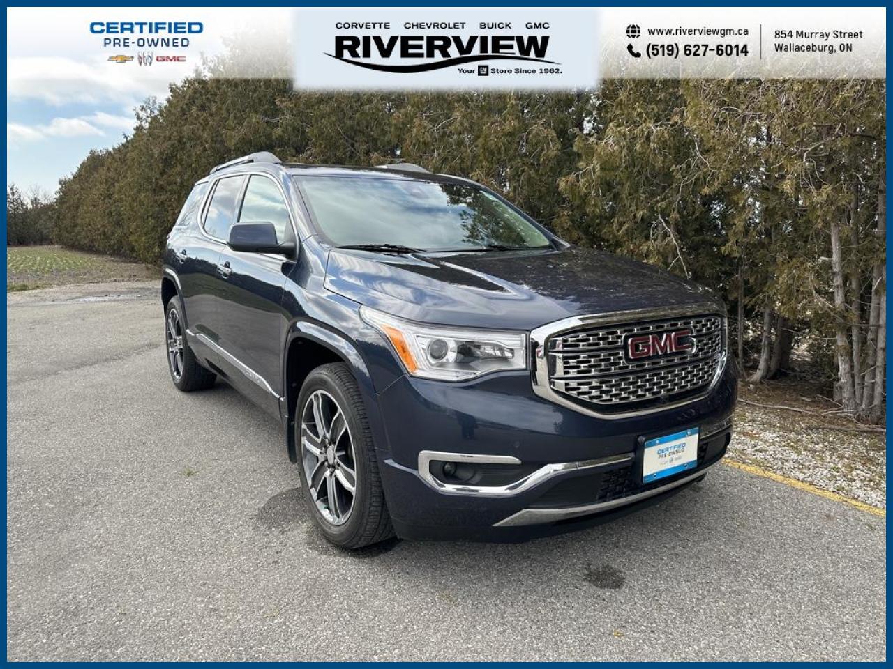 Used 2018 GMC Acadia Denali DENALI | 6-PASSENGER | DUAL SUNROOF | TRAILERING PACKAGE for sale in Wallaceburg, ON