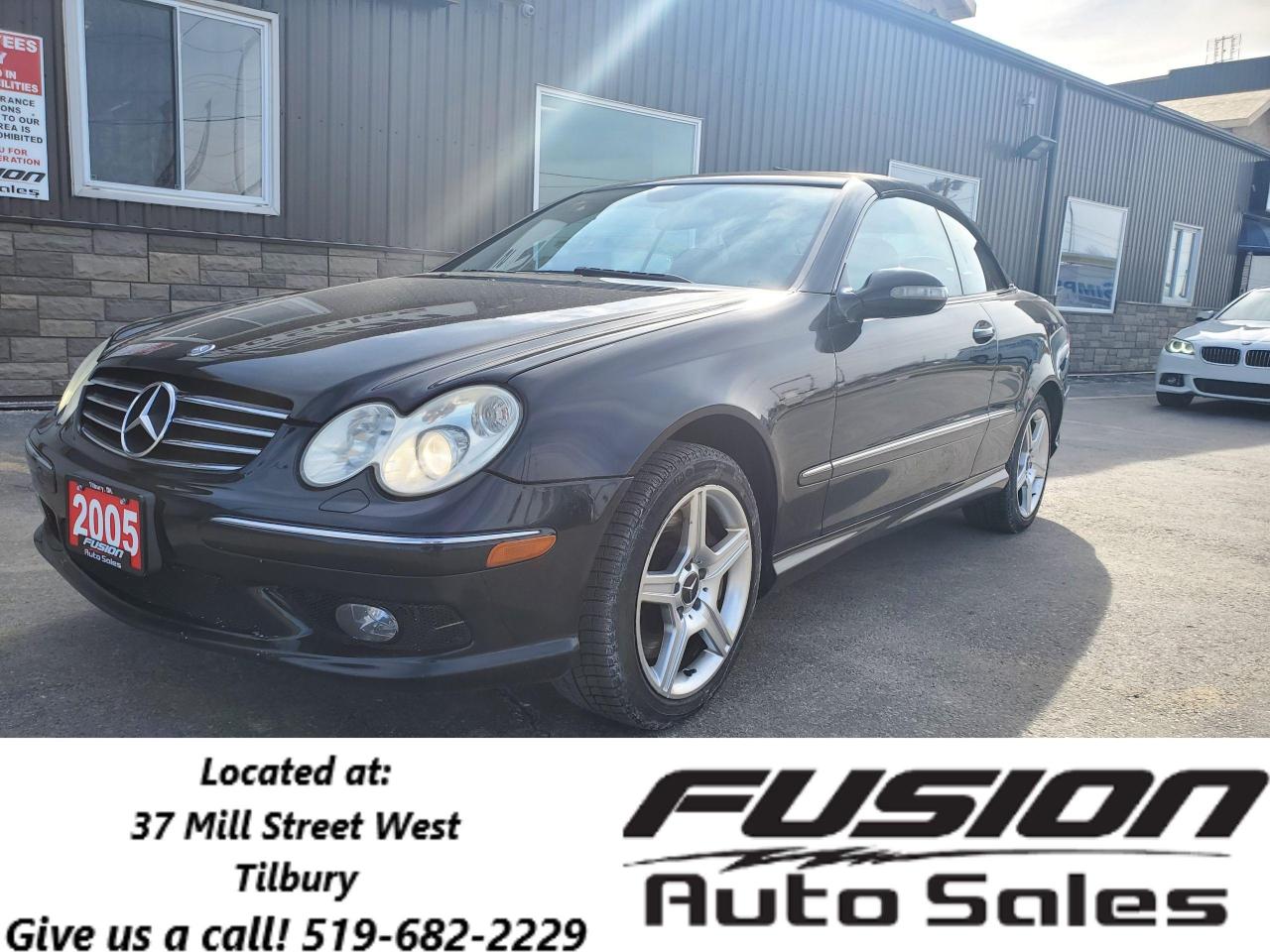 Used 2005 Mercedes-Benz CLK 2dr Cabriolet 5.0L-PWR TOP-LEATHER-HEATED SEATS for sale in Tilbury, ON