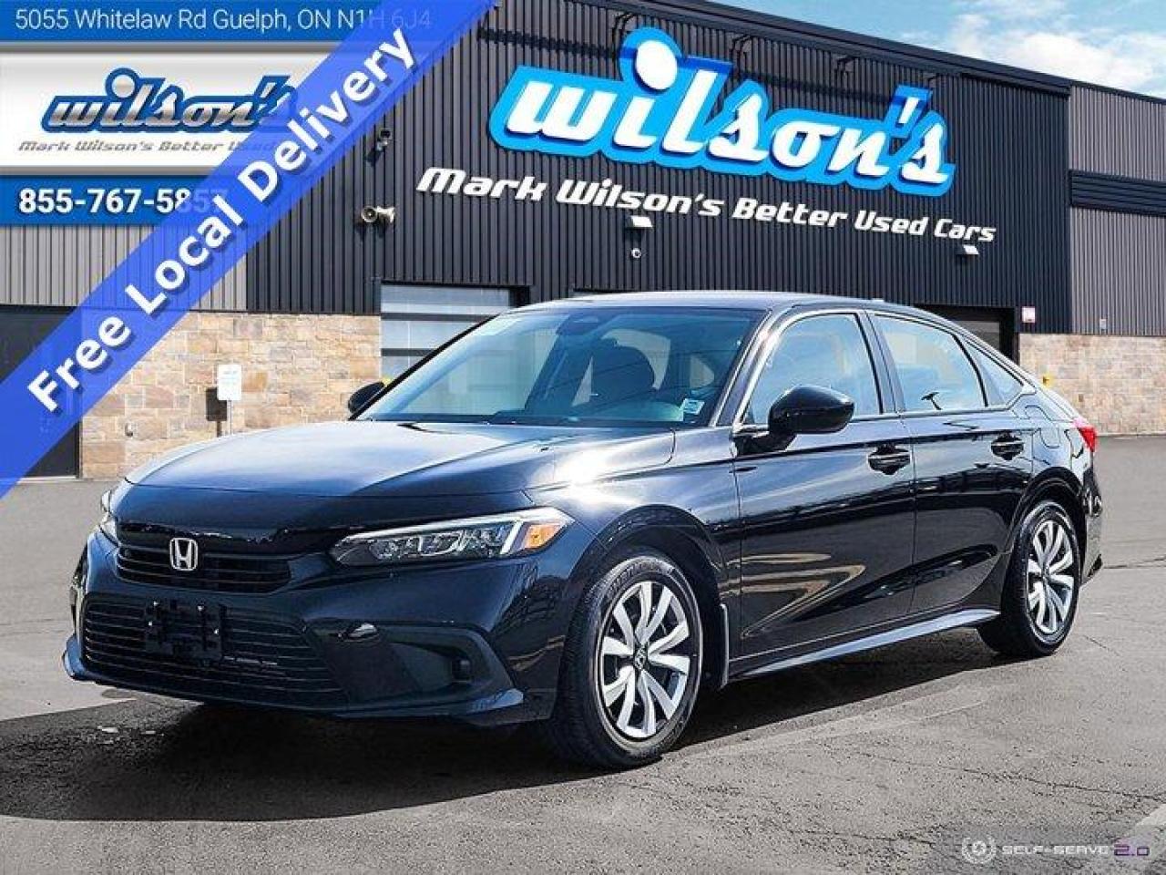 Used 2022 Honda Civic Sedan LX  Sedan - Heated Seats+Steering, Blindspot Monitor, Reverse Camera, Adaptive Cruise & Much More! for sale in Guelph, ON