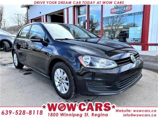 2016 Volkswagen Golf 1.8L <br/> Odometer: 103,384 km <br/> Price: $18,998+taxes <br/> <br/>  <br/> WOW Factors:-  <br/> -Certified and mechanical inspection  <br/> -No Accidents <br/> <br/>  <br/> Highlight Features:- <br/> -Alloy Wheels <br/> -Heated Seats <br/> -Back up Camera <br/> -Two Sets of tires and rims <br/> -Power windows <br/> -Power Locks <br/> -Cruise Control and much more. <br/> <br/>  <br/> Financing Available <br/> <br/>  <br/> Welcome to WOW CARS Family! <br/> Our prior most priority is the satisfaction of the customers in each aspect. We deal with the sale/purchase of pre-owned Cars, SUVs, VANs, and Trucks. Our main values are Truth, Transparency, and Believe. <br/> Visit WOW CARS Today at 1800 Winnipeg Street Regina, SK S4P1G2, or give us a call at (639) 528-8II8. <br/>