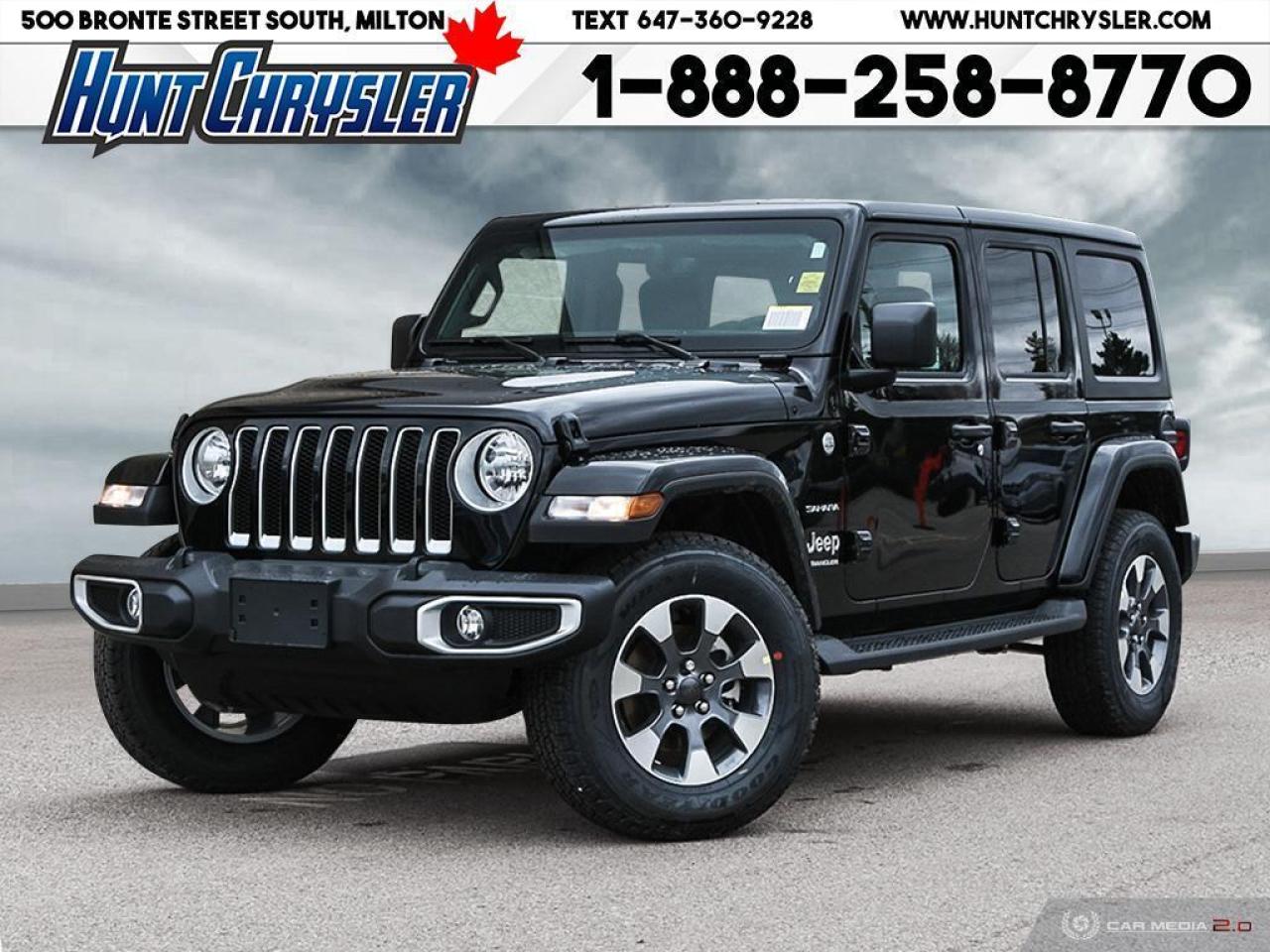 New 2023 Jeep Wrangler SAHARA 4 DOOR | V6 | COLD WEATHER | NAV | SOUND! for sale in Milton, ON