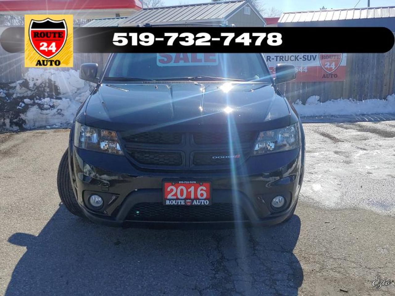 2016 Dodge Journey SXT 4DR 34,000 km, Certified, 7 Passenger, Remote Keyless Entry, Heated Seats, Black Sport Package - Photo #1