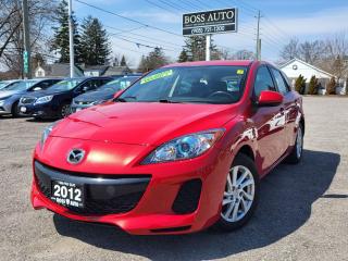 <p><span style=font-family: Segoe UI, sans-serif; font-size: 18px;>SUPER SHARP METALLIC RED MAZDA3 HATCHBACK W/ EXCELLENT MILEAGE, EQUIPPED W/ THE VERY FUEL EFFICIENT 4 CYLINDER 2.0L DOHC ENGINE, LOADED W/ BLUETOOTH CONNECTION, ELECTRONIC ANTI CORROSION MODULE, ALLOY RIMS, AUTOMATIC HEADLIGHTS, KEYLESS ENTRY, AIR CONDITIONING, CRUISE CONTROL, POWER LOCKS, WINDOWS AND MIRRORS, WARRANTY AND MORE!*** FREE RUST-PROOF PACKAGE FOR A LIMITED TIME ONLY *** This vehicle comes certified with all-in pricing excluding HST tax and licensing. Also included is a complimentary 36 days complete coverage safety and powertrain warranty, and one year limited powertrain warranty. Please visit our website at bossauto.ca today</span></p>