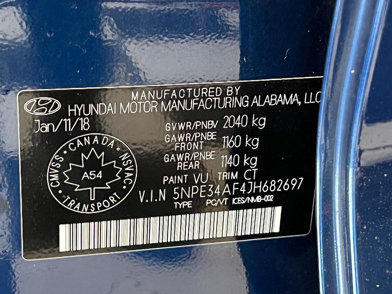 2018 Hyundai Sonata Sport+Roof+Leather+New Tires & Brakes+CLEAN CARFAX - Photo #39