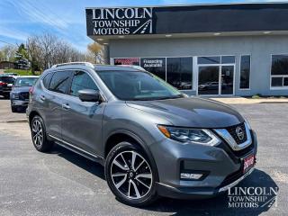 Heated Seats, Remote Start, AWD, Low KMs, Apple CarPlay/Android Auto, Navigation, Only 84,281kms!

2018 Nissan Rogue SL in a Gun Metallic finish

AWD CVT with Xtronic 2.5L 4-Cylinder DOHC 16V
-	19" Aluminum Alloy Wheels
-	4-Wheel Disc Brakes
-	5.694 Axle Ratio
-	9 Speakers
-	AM/FM radio: SiriusXM w/ CD player
-	Apple CarPlay/Android Auto
-	Auto-dimming Rear-View mirror
-	Blind Spot Warning
-	Electronic Stability Control
-	Emergency communication system: Nissan Connect Services
-	Garage door transmitter: HomeLink
-	Heated front seats, door mirrors & steering wheel
-	Nissan Connect Services Powered By SiriusXM, w/Navigation & Mobile Apps
-	Power driver seat
-	Power Liftgate
-	Power moonroof
-	Remote keyless entry
-	Roof rack: rails only
-	Split folding rear seat
-	Variably intermittent wipers

Reviews: *Feature content value for the dollar, a smooth ride in most situations, plenty of safety features, and flexibility to spare were all noted by owners of this generation of Nissan Rogue. The seamless and fast-acting AWD system is appreciated by many drivers too, who say it provides plenty of confidence in inclement weather. Other feature content favourites included the high-end stereo system and push-button start. 
Whether you are looking for a great place to buy your next used vehicle, find a qualified repair centre, or looking for parts for your vehicle, Lincoln Township Motors has the answer for you. We are committed to the needs of our customers and stay ahead of the competition. Theres no way to buy the wrong vehicle from Lincoln Township Motors!

Book your test drive today! 

WE BUY CARS! Any make, model or condition, No purchase necessary.

Come Visit us Today! 
4735 King St. Beamsville, L3J 1E9 
Call Us For All Your Automotive Needs! 
*All Lincoln Township Motor vehicles have a CarFax report. Please contact for more information*