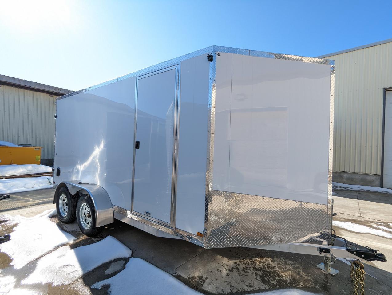 2023 Canadian Trailer Company 7x14 V Nose Cargo Trailer Aluminum