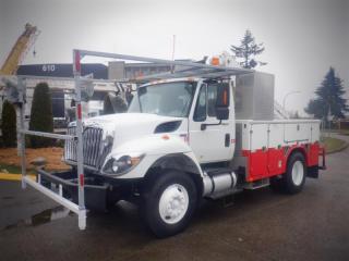 2012 International Workstar 730 Crane Truck 3 Seater Diesel With Air Brakes, 7.6L L6 DIESEL engine 2 door, automatic, cruise control, air conditioning, AM/FM radio, power door locks, power windows, white exterior, red interior, cloth. (unable to operate crane, crane running condition unconfirmed) Certificate and decal Valid to April 2024 $27,810.00 plus $375 processing fee, $28,185.00 total payment obligation before taxes.  Listing report, warranty, contract commitment cancellation fee, financing available on approved credit (some limitations and exceptions may apply). All above specifications and information is considered to be accurate but is not guaranteed and no opinion or advice is given as to whether this item should be purchased. We do not allow test drives due to theft, fraud and acts of vandalism. Instead we provide the following benefits: Complimentary Warranty (with options to extend), Limited Money Back Satisfaction Guarantee on Fully Completed Contracts, Contract Commitment Cancellation, and an Open-Ended Sell-Back Option. Ask seller for details or call 604-522-REPO(7376) to confirm listing availability.