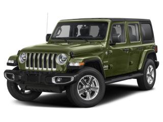 This Jeep Wrangler delivers a Regular Unleaded V-6 3.6 L engine powering this Automatic transmission. WHEELS: 18 X 7.5 MACHINED W/GREY SPOKES (STD), TRANSMISSION: 8-SPEED TORQUEFLITE AUTO (STD), TIRES: P255/70R18 ALL-TERRAIN.* This Jeep Wrangler Features the Following Options *QUICK ORDER PACKAGE 25G SAHARA -inc: Engine: 3.6L Pentastar VVT V6 w/eTorque, Transmission: 8-Speed TorqueFlite Auto , SARGE GREEN, GVWR: 2,517 KGS (5,550 LBS), ENGINE: 3.6L PENTASTAR VVT V6 W/ETORQUE -inc: 600 Amp Maintenance Free Battery, 48-Volt Belt Starter Generator, Delete Alternator, GVWR: 2,517 kgs (5,550 lbs), DUAL TOP GROUP -inc: Black Premium Sunrider Soft Top (ST2), COLD WEATHER GROUP -inc: Heated Steering Wheel, Remote Start System, Tires: P255/70R18 All-Terrain, Front Heated Seats, BLACK, CLOTH BUCKET SEATS W/SAHARA LOGO, Voice Activated Dual Zone Front Automatic Air Conditioning, Variable Intermittent Wipers, Urethane Gear Shifter Material.* Why Buy From Us? *Thank you for choosing Capital Dodge as your preferred dealership. We have been helping customers and families here in Ottawa for over 60 years. From our old location on Carling Avenue to our Brand New Dealership here in Kanata, at the Palladium AutoPark. If youre looking for the best price, best selection and best service, please come on in to Capital Dodge and our Friendly Staff will be happy to help you with all of your Driving Needs. You Always Save More at Ottawas Favourite Chrysler Store* Visit Us Today *Youve earned this- stop by Capital Dodge Chrysler Jeep located at 2500 Palladium Dr Unit 1200, Kanata, ON K2V 1E2 to make this car yours today!